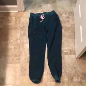 Figs Zamora jogger scrubs. Small tall. Caribbean blue